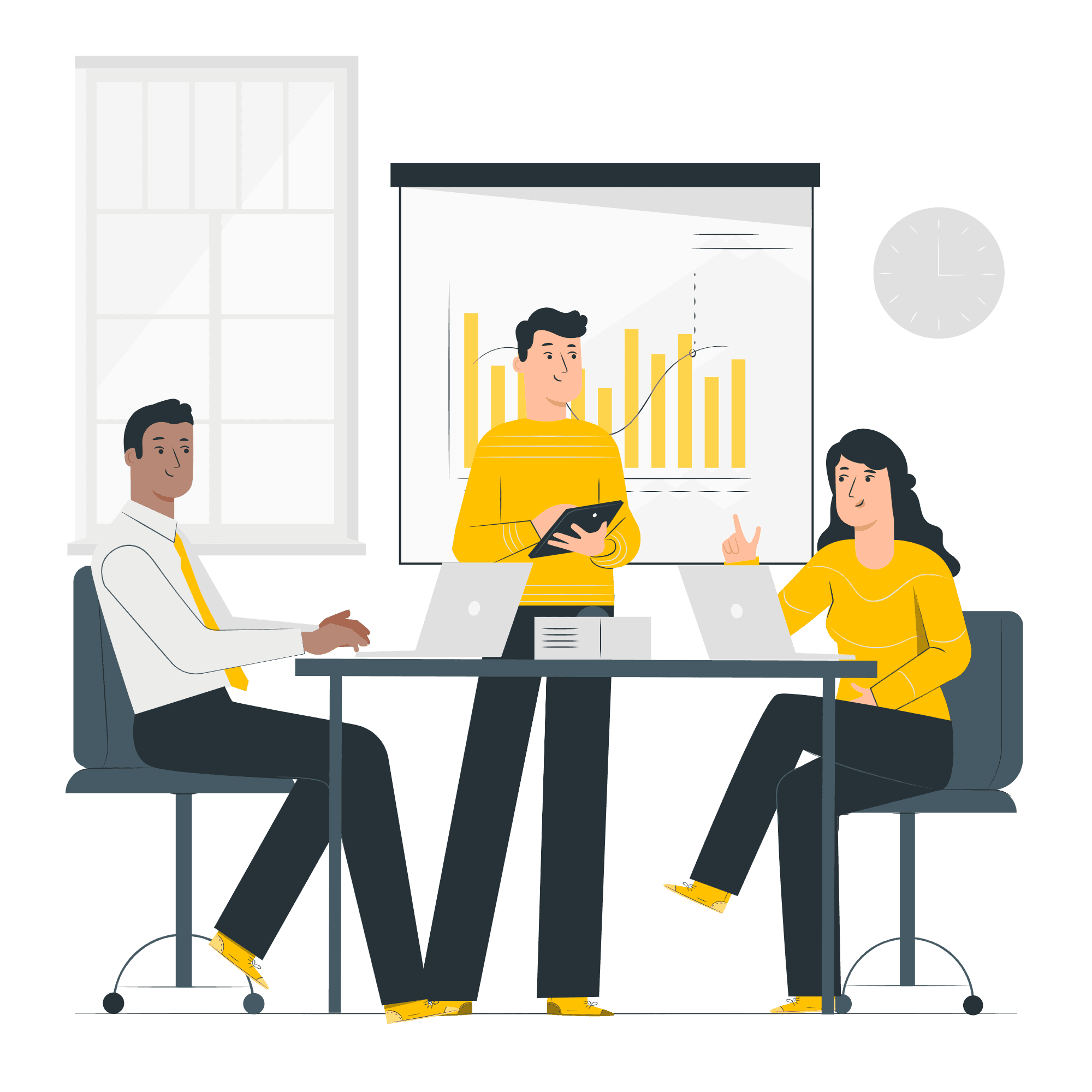 Two professional women smiling